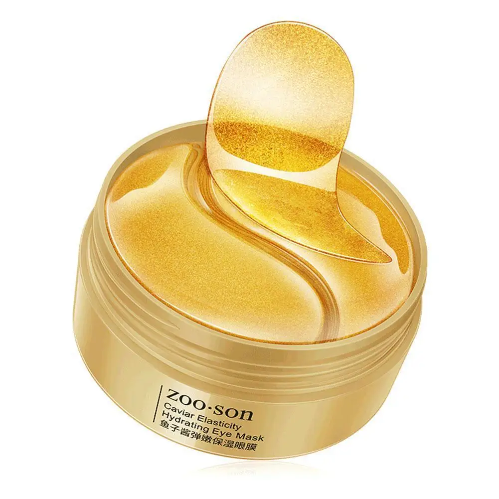 

Патчи коллагеновые увлажняющие под глаза с золотыми кристаллами, 60 шт.