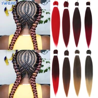 24inch ombre braiding hair extensions synthetic easy braid hair ombre purple brown red afro jumbo braid hair heat resistant