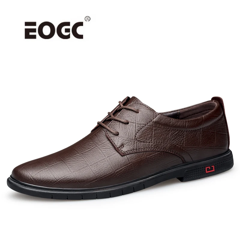 Мокасины мужские из натуральной кожи мягкие повседневные туфли на шнуровке