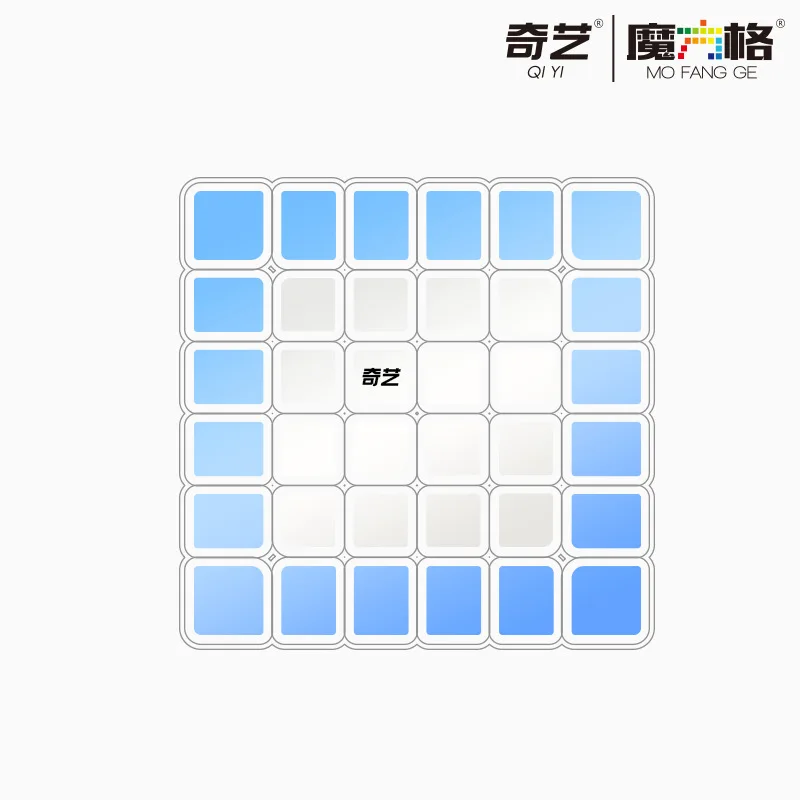 

Qiyi Qifan S2 6x6x6 Matte Speed Cube Professional Stickerless Twisty Puzzle 65mm Magic Cube Educational Toys For Children