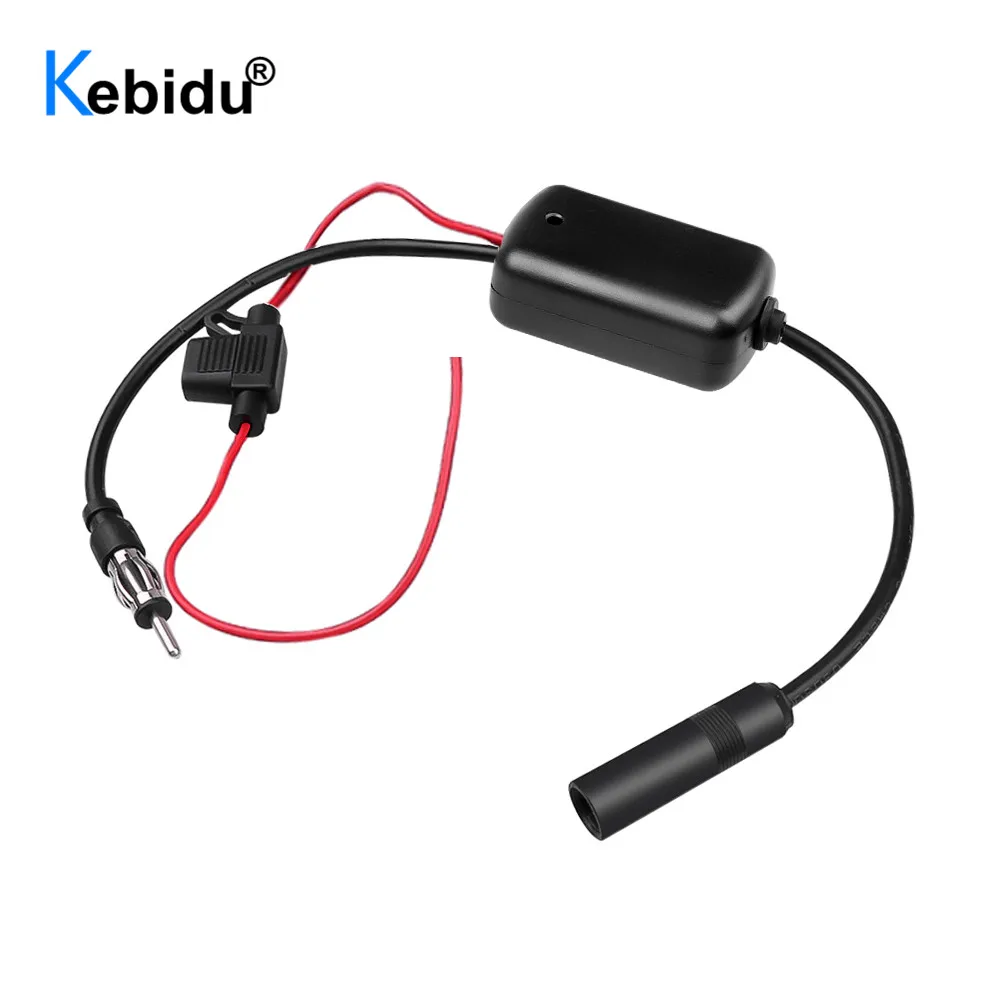 Universal 12V Auto Car Radio FM Antenna Signal Amplifier Booster For Marine Vehicle Boat 330mm | Электроника
