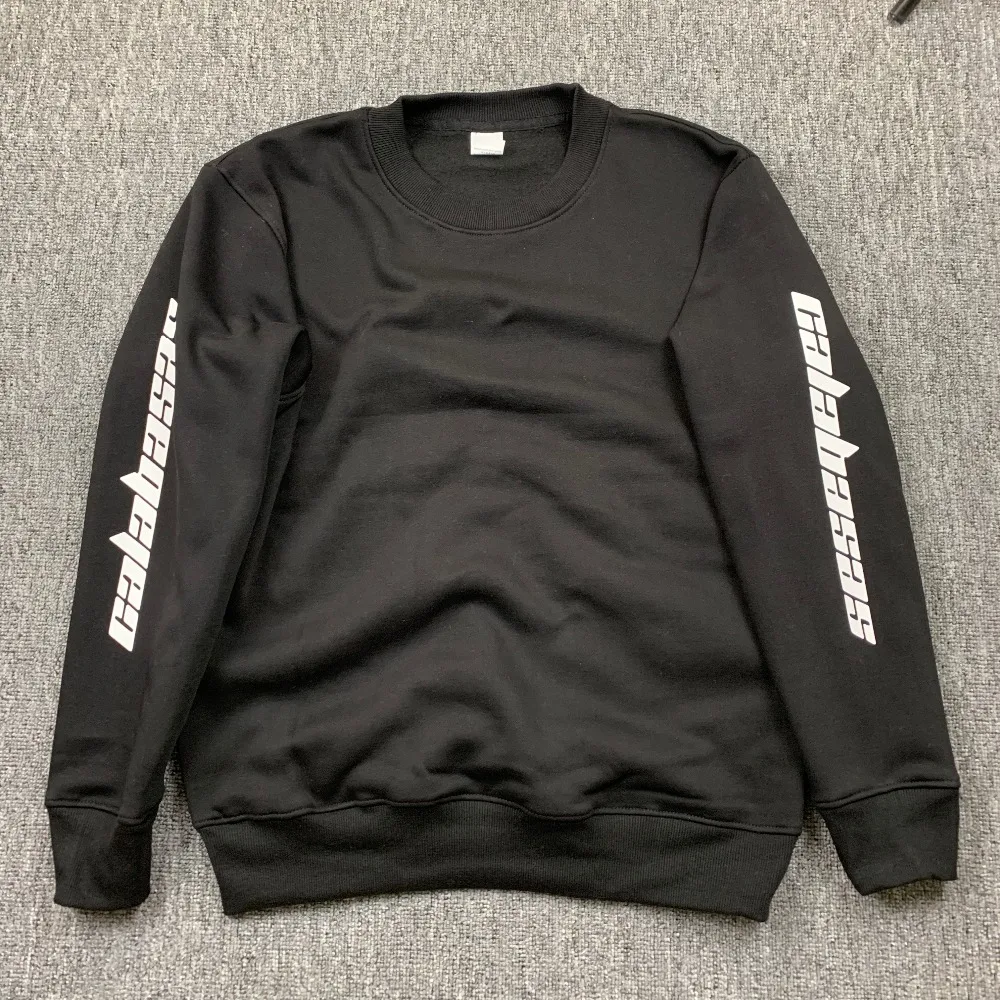 Толстый флис сезон 4 3 Calabasas YZY KANYE WEST пуловер с капюшоном Толстовка Оверсайз для мужчин женщин Тур ветровка Хип Хоп Толстовка
