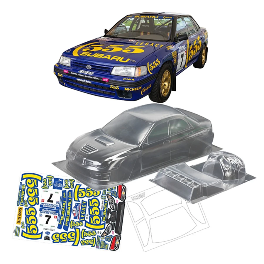 Team C 1/10 SUBARU WRC модель игрушечного ПК прозрачный корпус корпуса с наклейкой
