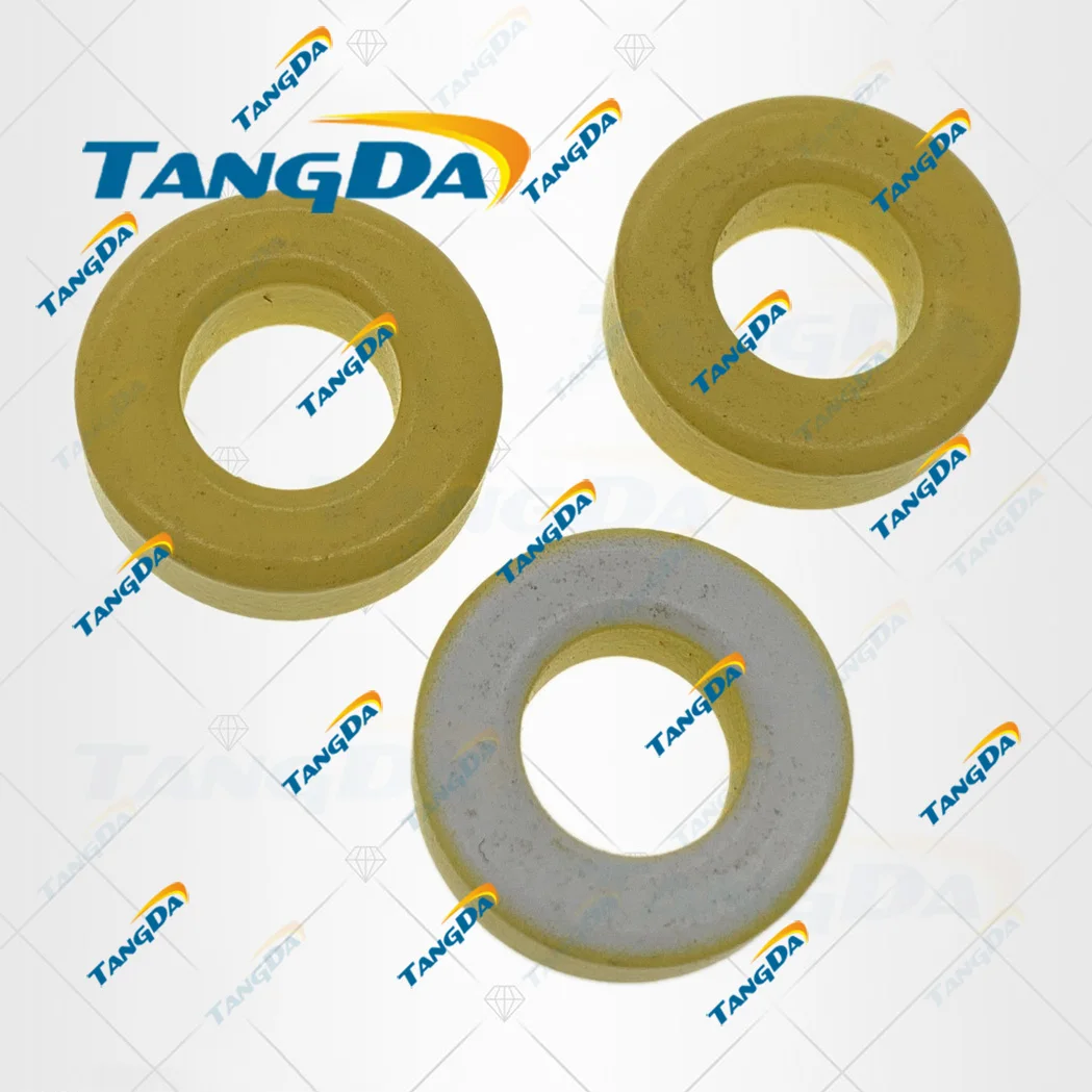 

TANGDA Iron powder cores T68-26A OD*ID*HT 18*9*6.5 mm 58nH/N2 75ue Iron dust core Ferrite Toroid Core toroidal yellow white T