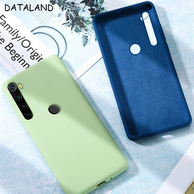 Чехол для Xiaomi Redmi Note 8 Pro роскошный Ультратонкий мягкий чехол-накладка из жидкого