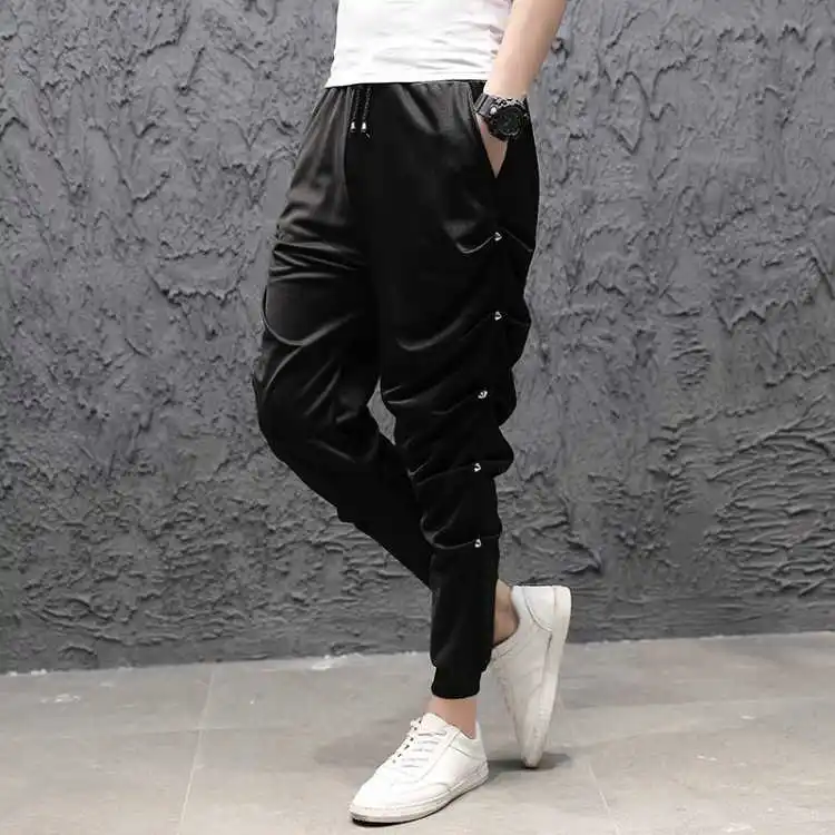 Idopy мужские шаровары до середины икры в Корейском стиле панк готика свободные