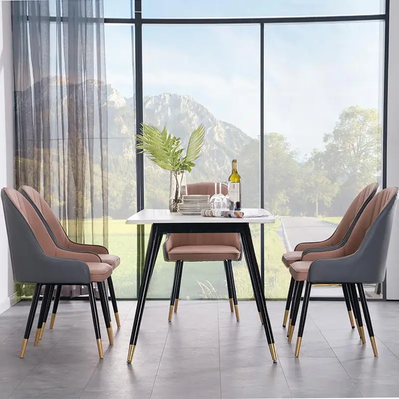 Скандинавский обеденный стул светильник роскошный простой макияж офисное