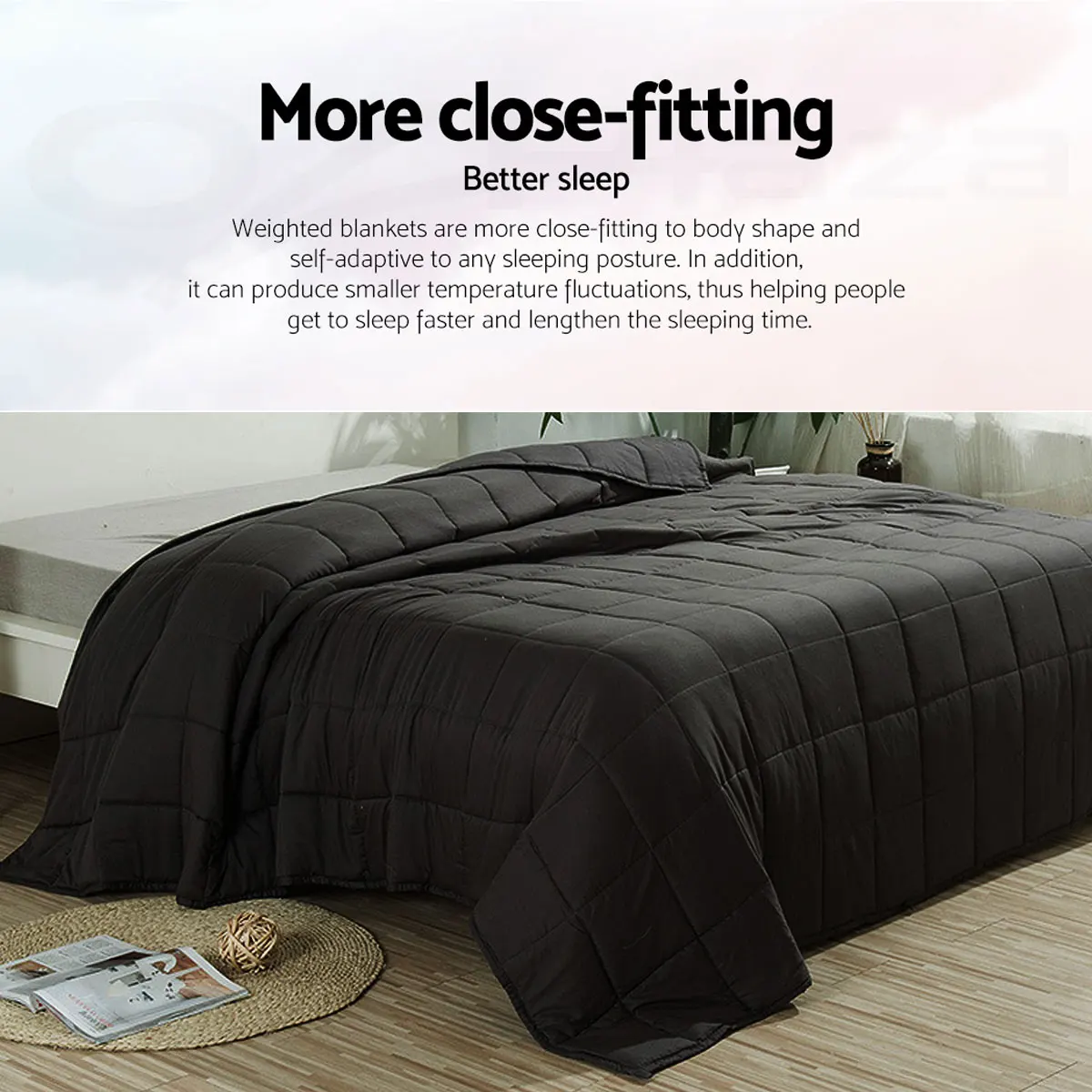 

Weighted Blanket Blankets Soft Sleeping Blanket Heavy Decompression Sleep Aid Pressure Weighted Quilt for Children Adult Blanket