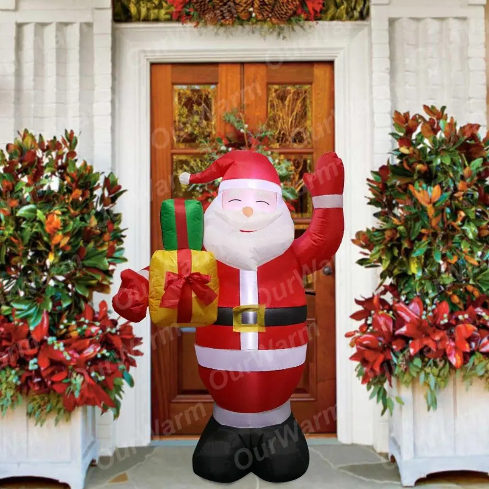 Надувная светильник чная Фигурка Санта Клауса OurWarm садовые игрушки для улицы