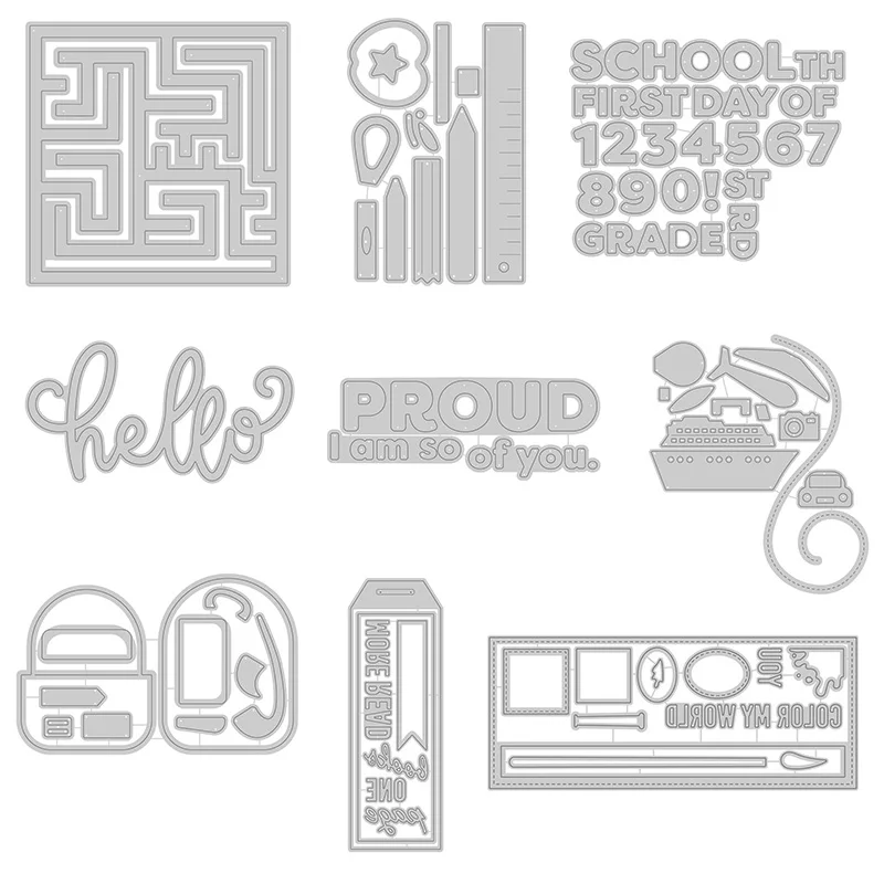 Набор этикеток и лабиринтов металлические пресс-формы для сделай сам