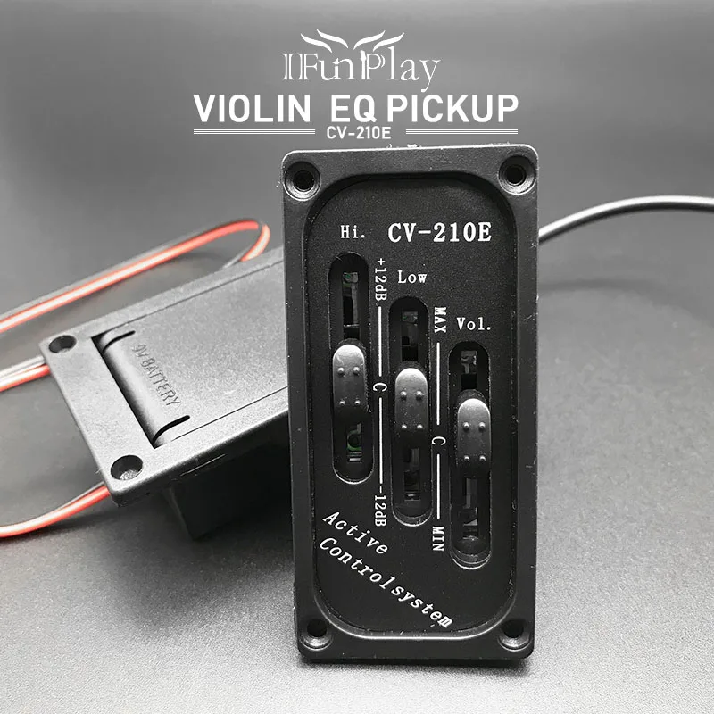 Электрический Скрипка Пикап Регулируемый нижний порожек пьезо пикап CV 210E для