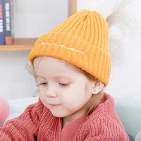 knitted winter baby hat for girls candy color bonnet enfant baby beanie turban hats newborn baby warm cap for boys crochet hat