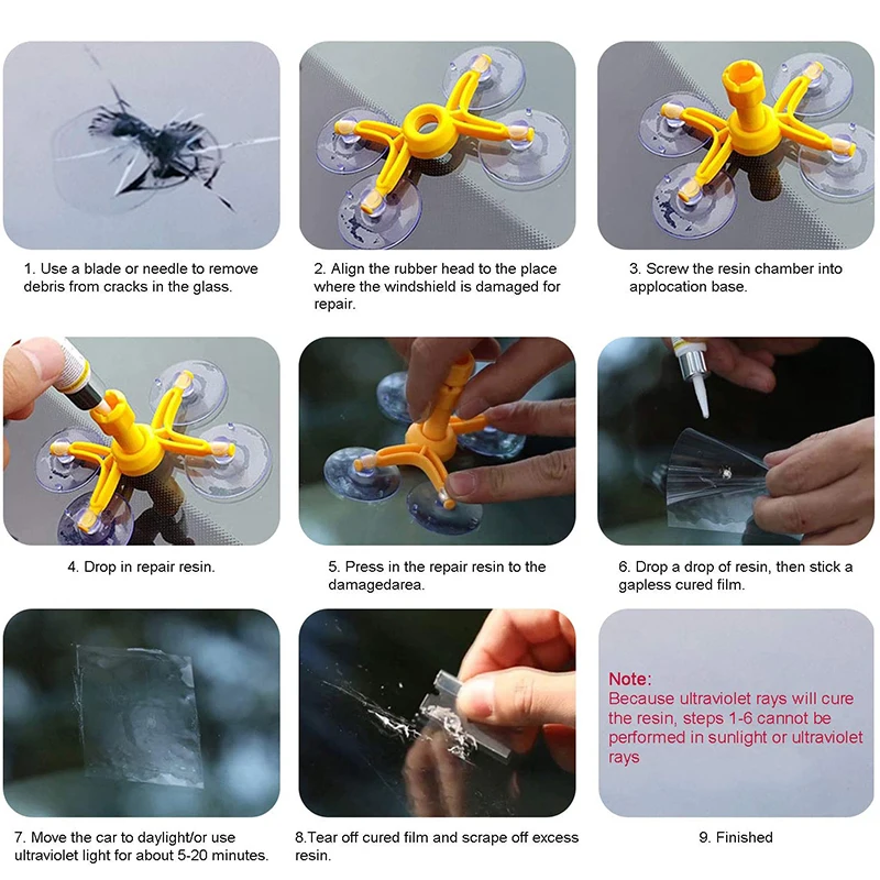 Набор для ремонта лобового стекла автомобиля DIY набор треснувшего Ремонта