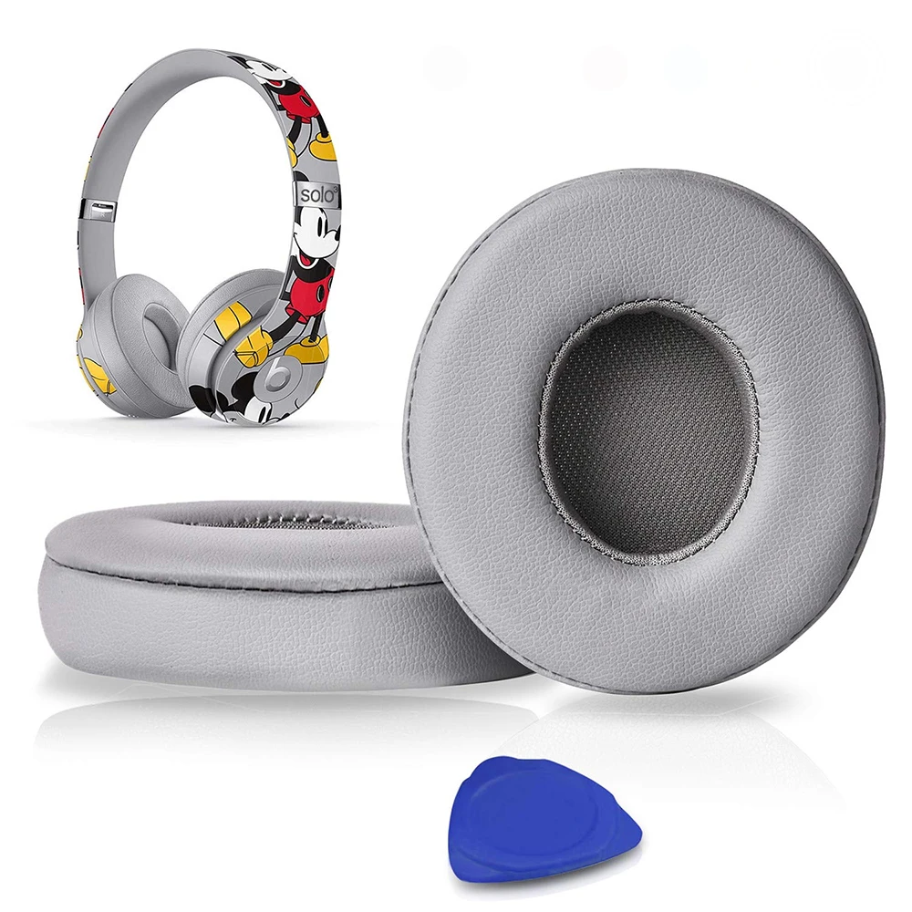 

Replacement Earpads Ear Pads Cushions Muffs Covers Repair Parts for Beats By Dr.Dre Solo 2 3 2.0 3.0 Wired Wireless Headphones