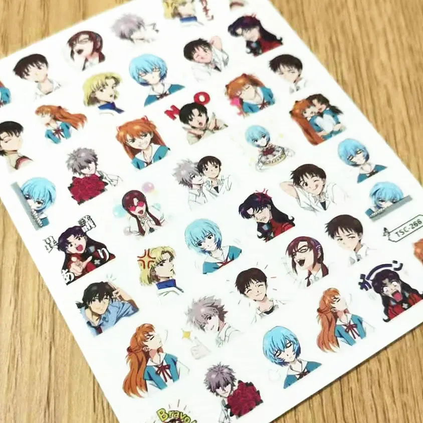 3D японское аниме EVA наклейка на заднюю панель слайдер Сделай Сам Декоративные