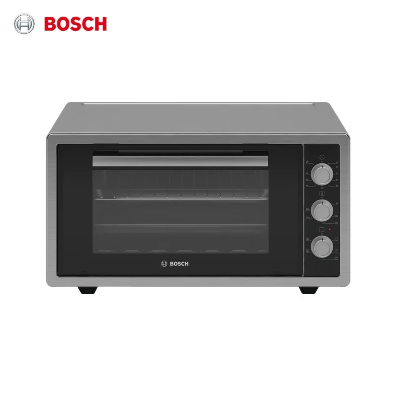 Настольная мини-печь Bosch Serie 2 HTB12E458 серебристый | Бытовая техника