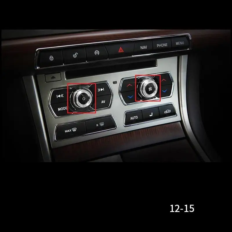 Interior Decorative Auto Automovil Chromium Bright Sequins Mouldings Car Styling Covers Modification 12 13 14 15 FOR Jaguar XF | Автомобили