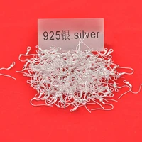24hours handle free fast shipping 200pcs design 925 silver beads jewelry findings 925 sterling silver hooks earrings wire