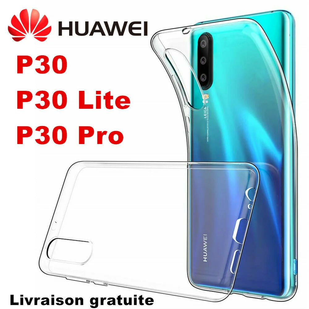 

COQUE ETUI FOR HUAWEI P30 Pro P30 Lite SILICONE GEL TRANSPARENTE HOUSE ANTICHOC