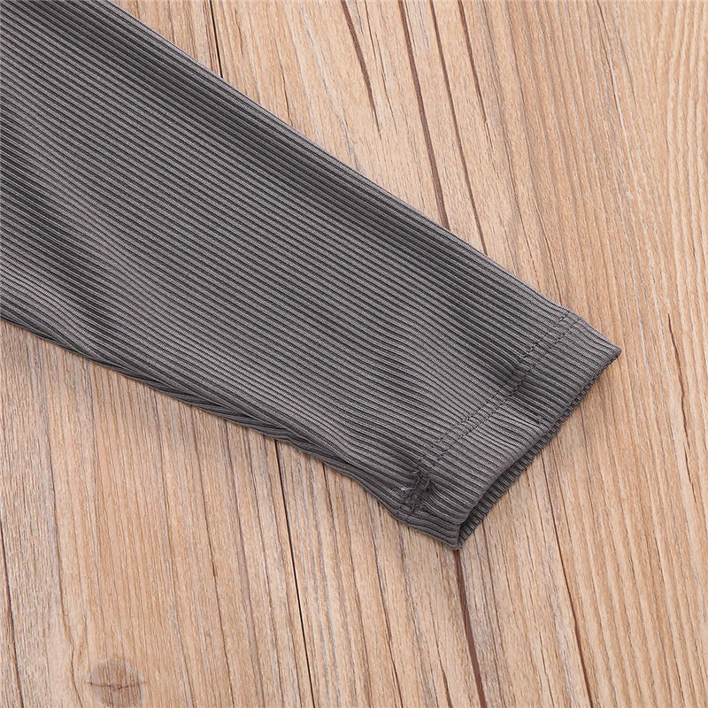 Летний костюм для малышей укороченный топ с длинными рукавами и надписью LOVE +