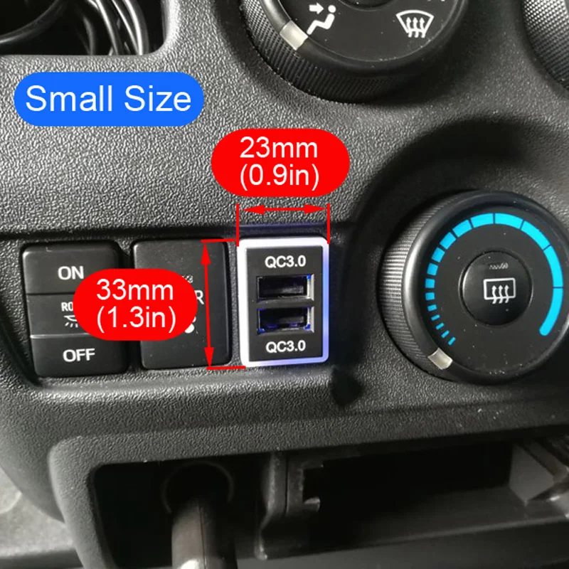 Автомобильное зарядное устройство XCGaoon QC3.0 с двумя USB-портами адаптер PDA для