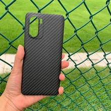 Real Carbon Fiber Phone Case For Xiaomi Mi POCO F3 Thin And Light Attributes Aramid Fiber Strong Case