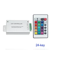 rgb led controller 24a 24keys ir wireless remote control aluminum dc12v 24v for 5050 3528 rgb led strip light