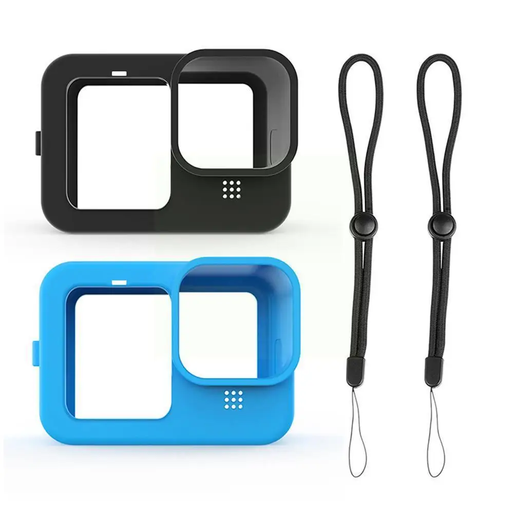 

Silicone Protective Sleeve For Hero 8 Black With Wrist Accessories Cover Frame Camera Shockproof Housing St L9i3