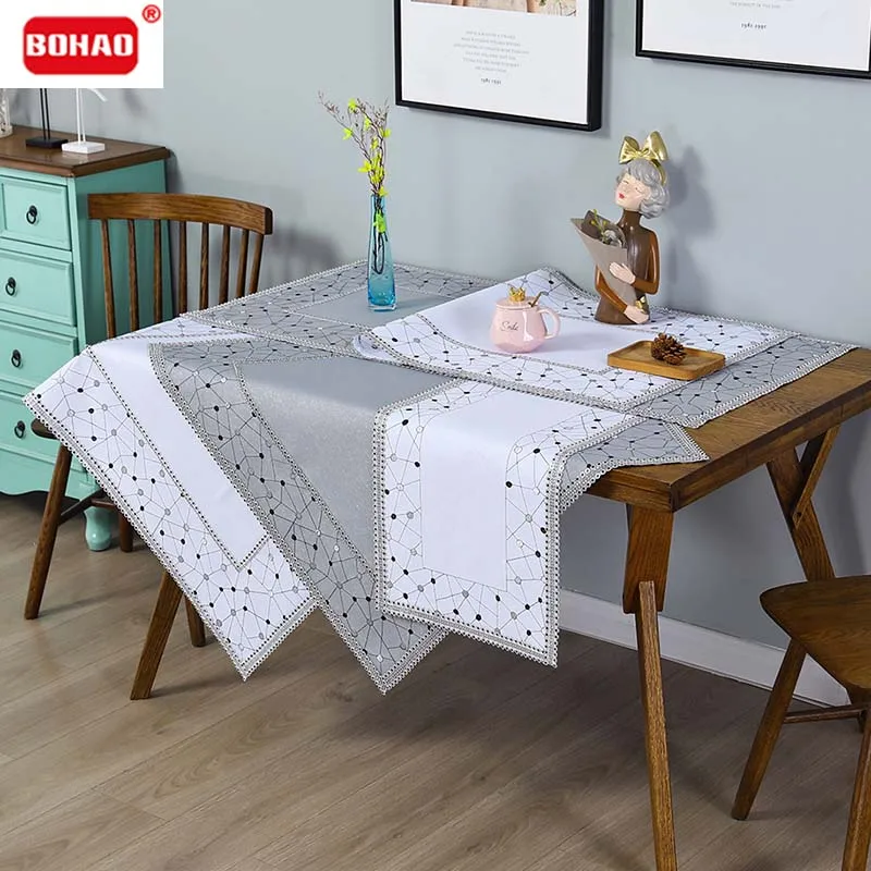

Новинка 2021, прямоугольная яркая Пылезащитная скатерть с бриллиантами, украшение для дома и вечеринки BOHAO