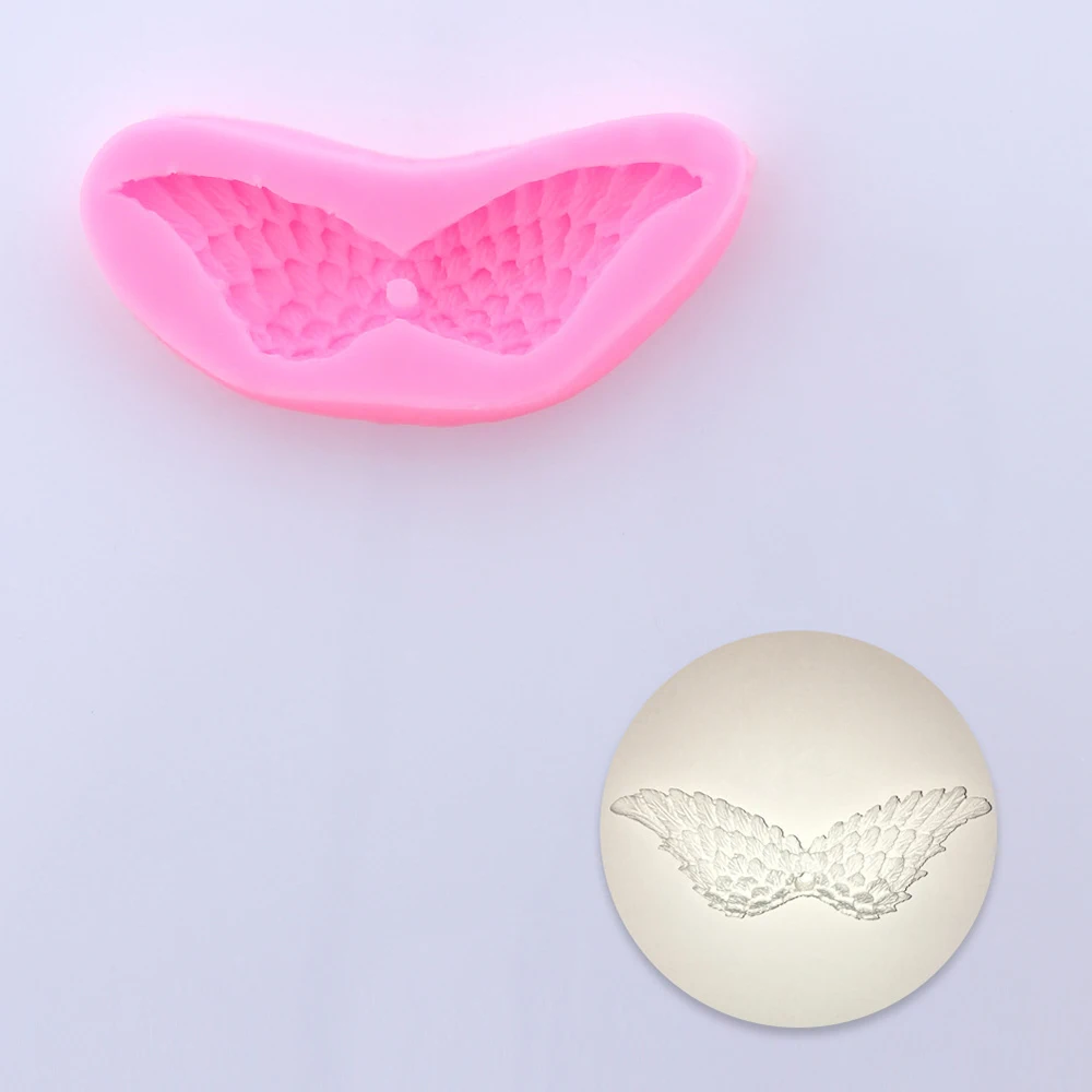 Angel Wings Silicone Molds Cupcake Topper Fondant Chocolate Candy Polymer Clay Soap Candle Mold DIY Party Cake Decorating Tools | Дом и сад