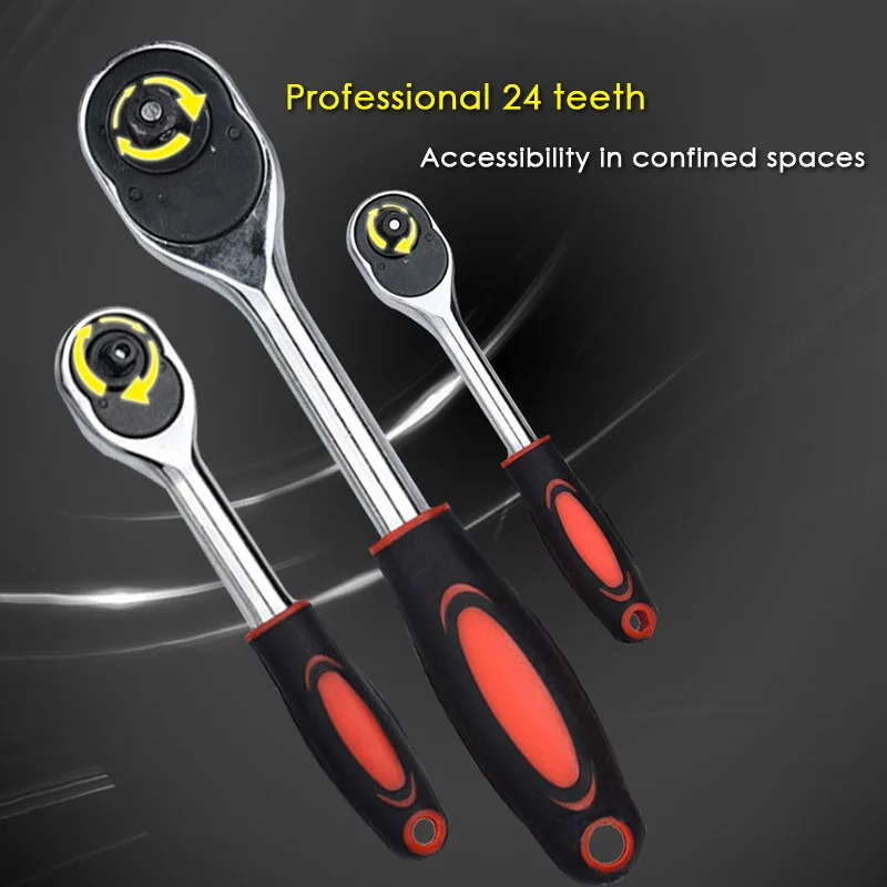 Гаечный ключ с храповым механизмом 24 зубца 1/4 дюйма 3/8 1/2 | Инструменты