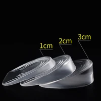 1 pair inner heightened insole orthopedic massaging feet care invisible height increase insoles gel foot pad shoe lift