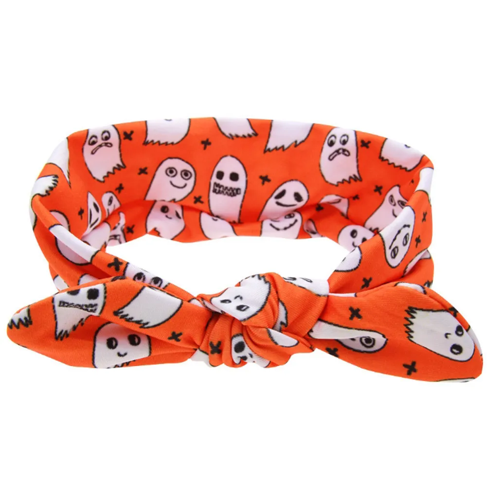 Детский бантик в виде кроличьих ушек на Хэллоуин и Рождество эластичная повязка