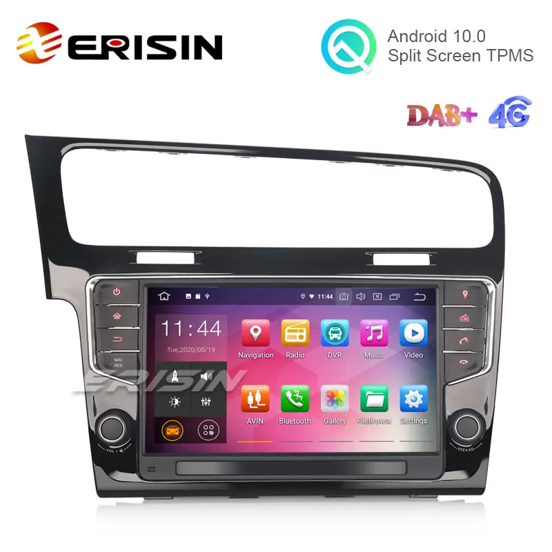 Erisin ES5111G 9 &quotAndroid 10 0 автомобильный стерео для VW GOLF VII/7 DAB + CarPlay TPMS DVR радио WiFi GPS