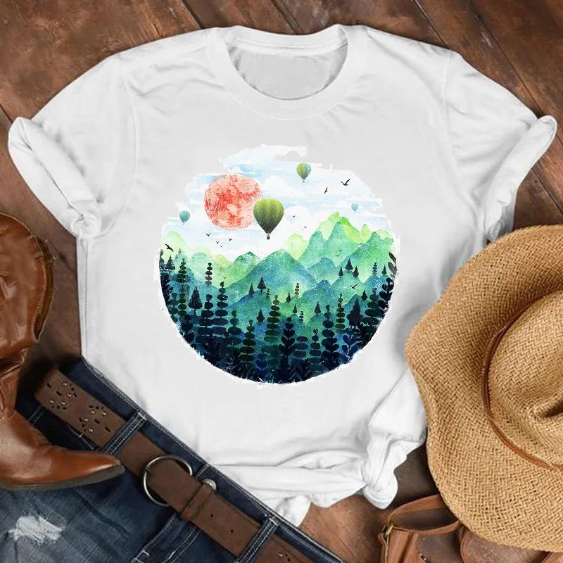 

Women Lady Cartoon Feather Bird 90s Printed Summer Fall Shirt Clothes Tshirt Tee Womens Top Female Print T Graphic T-shirt