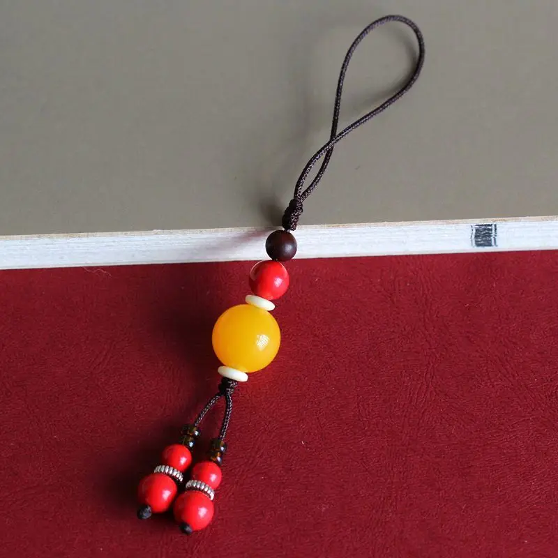 

Original DIY short lanyard mobile phone pendant comb pendant U disk key chain pendant woven mobile phone chain pendant