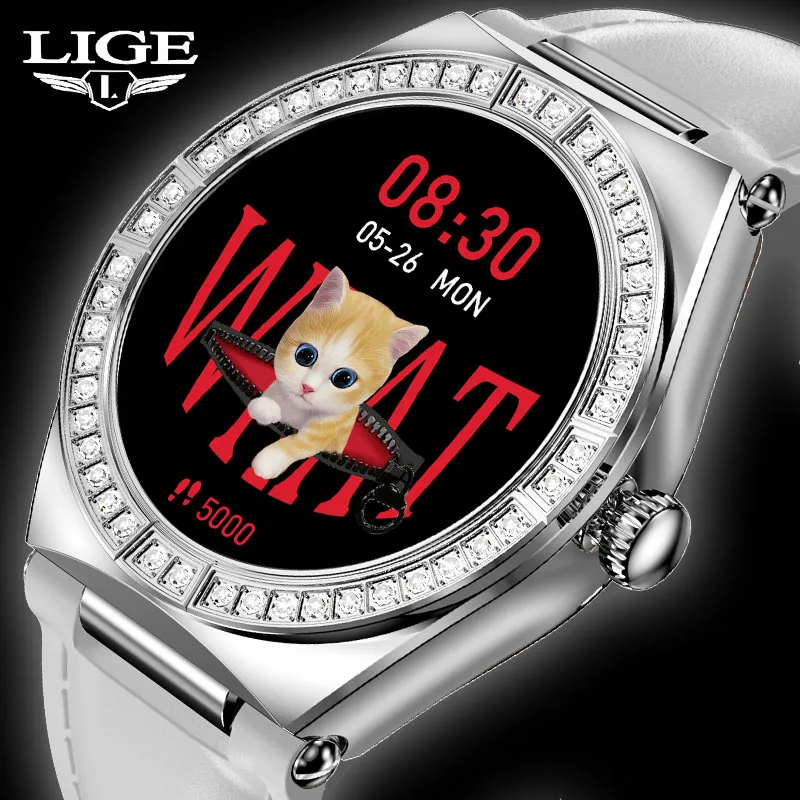 

LIGE 2021 New Smart Watch Women Smartwatch Heart Rate Blood Pressure Sports Bracelet Fitness Tracker Lady Watch For Android ios