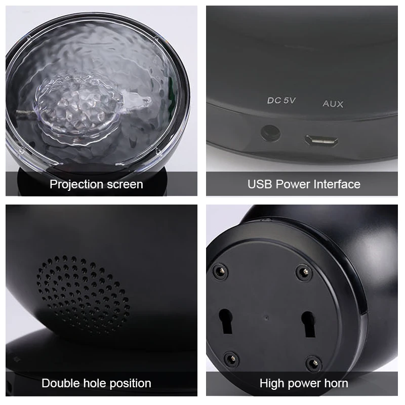 Спящий океан проектор светодиодный Звездное небо USB Красочный волны музыкальный