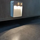 Беспроводной светильник с движением, настенная Светодиодная лампа с питанием от батарейки, 2 режима работы, с питанием от USB, для кухни, лестницы, спальни