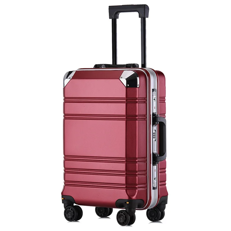 

20' Men and Women Check-in Box Luggage for Travel Aluminum-framed PC Luggage Case Business Suitcase Burden Spinner Carry-ons