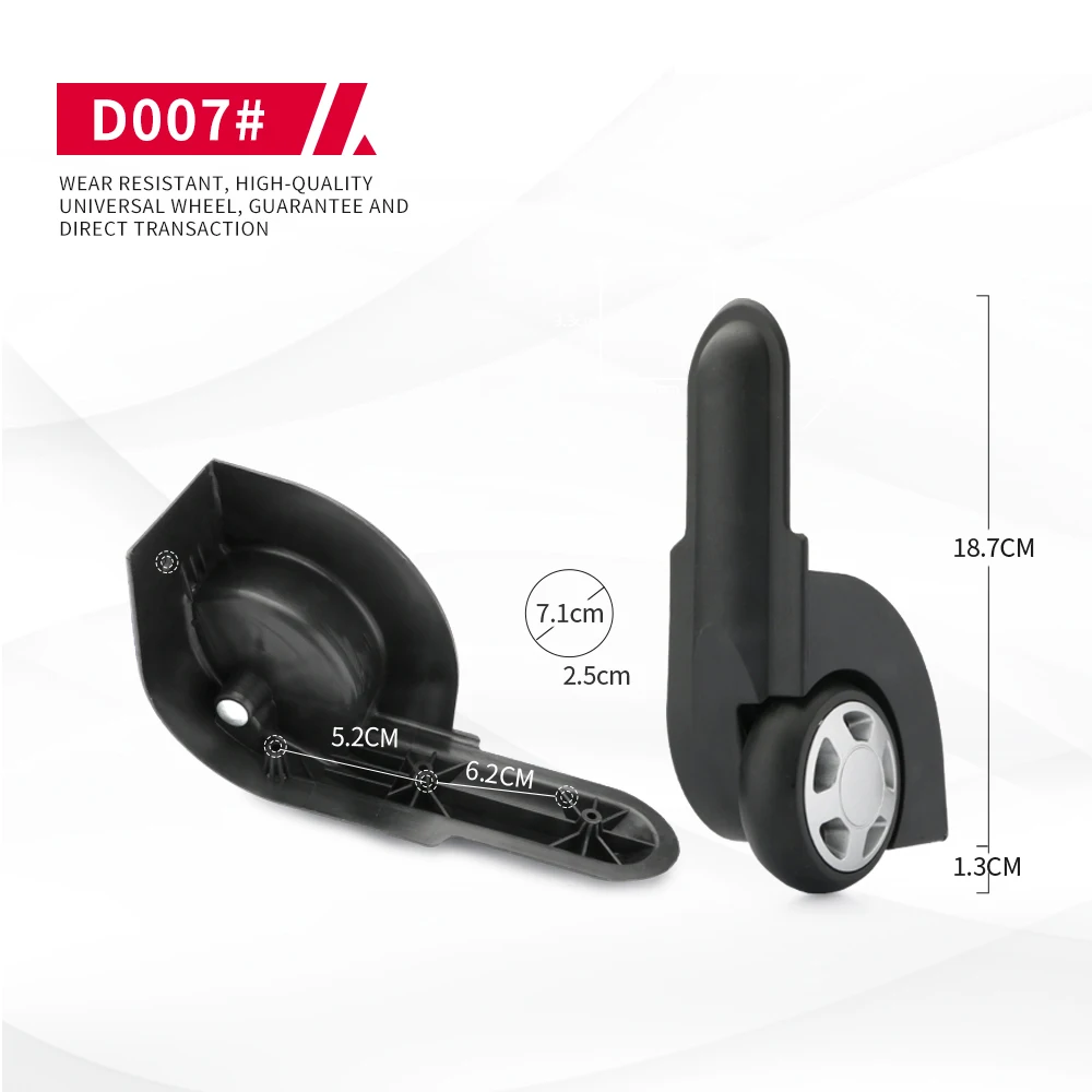 DiLong D007 Replacement Luggage Wheels With Deluxe Repair Tool Universal Accessories Swivel Silent Durable Caster Wheel