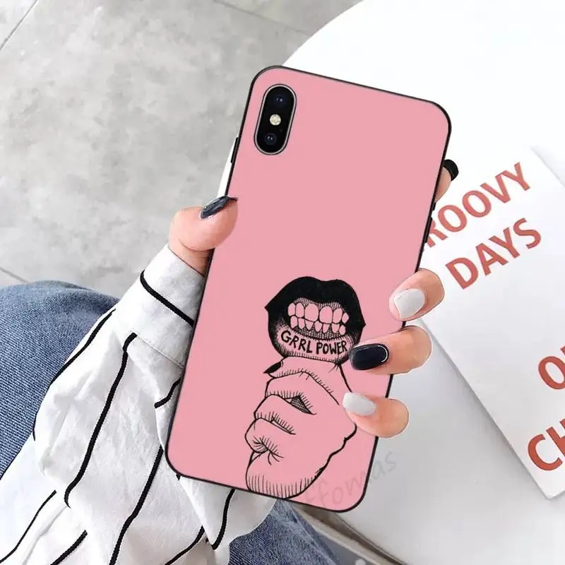 

Feminism feminist girl power Phone Case for iPhone 11 12 mini pro XS MAX 8 7 6 6S Plus X 5S SE 2020 XR