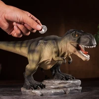 dinosaur piggy bank resin childrens toy coin storage box large capacity animal tyrannosaurus decoration gift money box 50cq027
