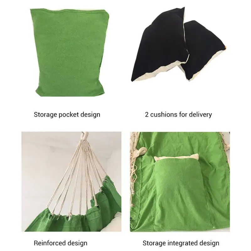

Nordic Style Hanging Tassels Swing Chair Safe Hanging Hammock Chair Indoor Outdoor Swing Chair Garden Hammock With Seat