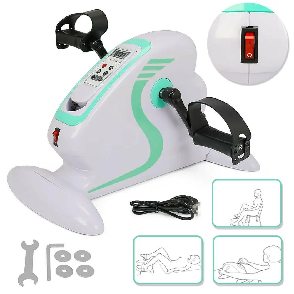 

110V/220V Pedal Exerciser Indoor Digital Display Mini Cycle Fitness Exercise Non-Skidding Bike For Home Office Gym