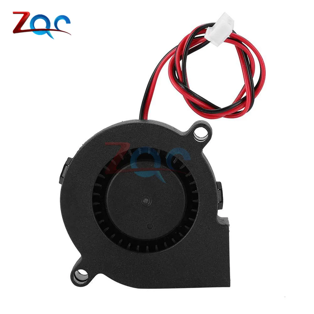 

5015 12V Cooling Turbo Fan Brushless 3D Printer Parts 2Pin For Extruder DC Cooler Blower 50x50x15mm Part Black Plastic Fans
