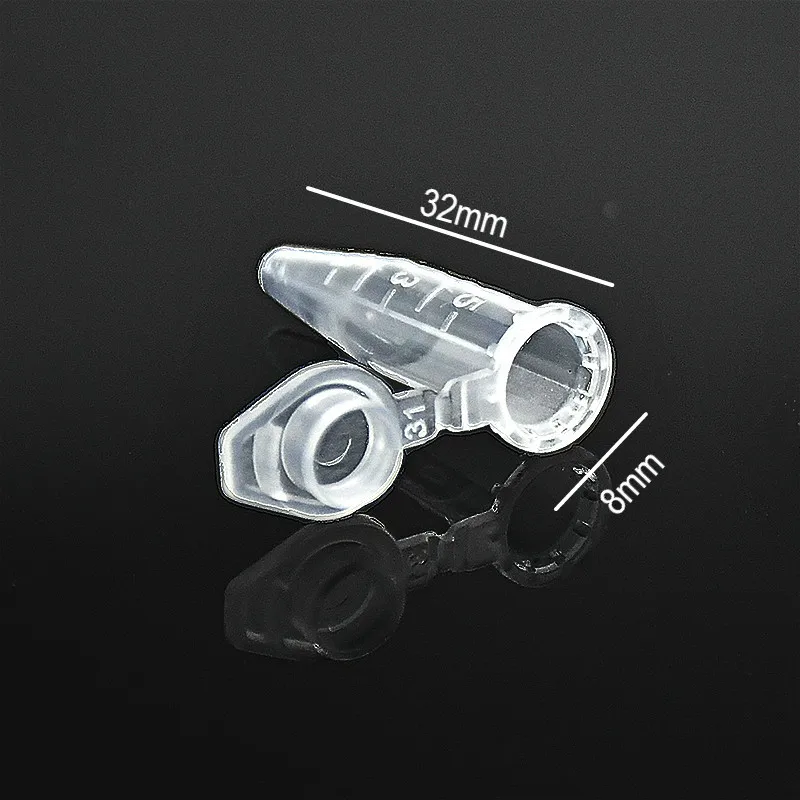 Центрифужные пробирки 0 5 мл пробирка ПЦР с крышкой на замке Пластик Тесты трубка