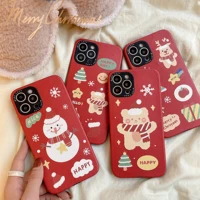 festive red christmas outer banks anti drop for celular iphone case13 12 promax 11 xr xs 87p latest hot sale new high quality