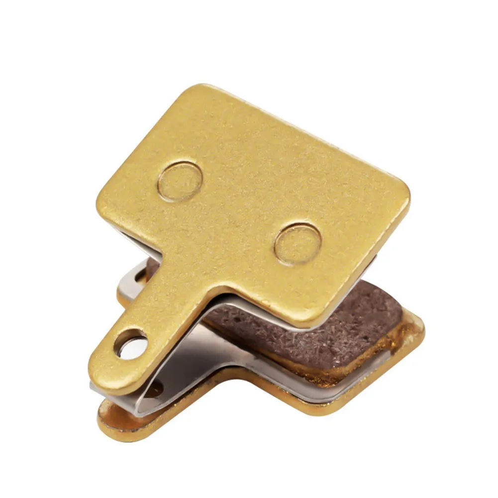 

1 Pair Disc Brake Pad About 28g Gold Metal Sintered Stable Bicycle Copper Base Deore-B01S B01 High Quality Durable
