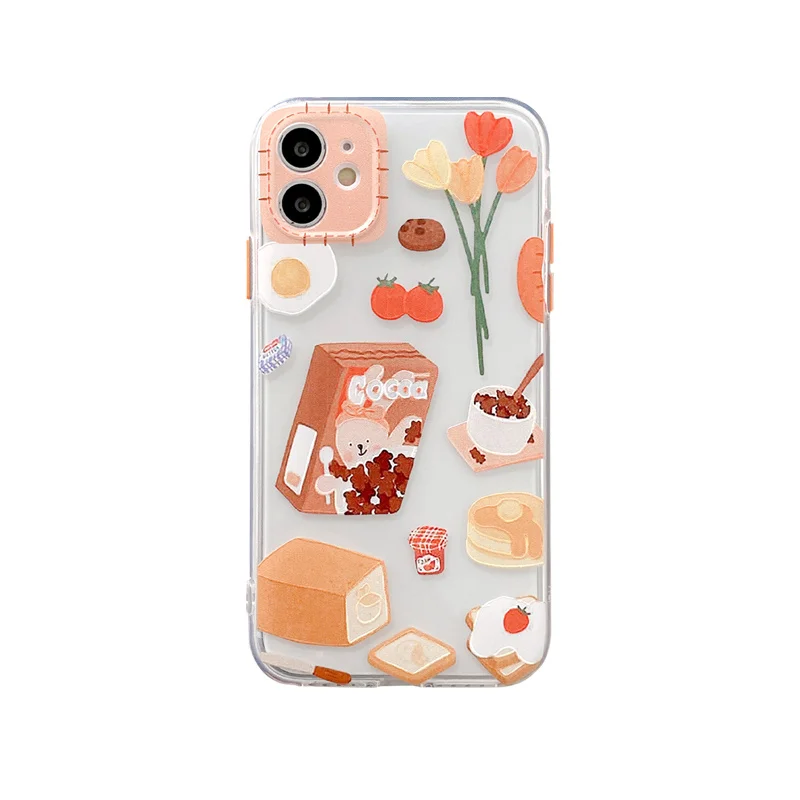 

Cute Cartoon Transparent Phone Case for Iphone Xr Xs Max 7 8 Plus SE 2020 Silicone Case for Iphone 11Pro Max protective case